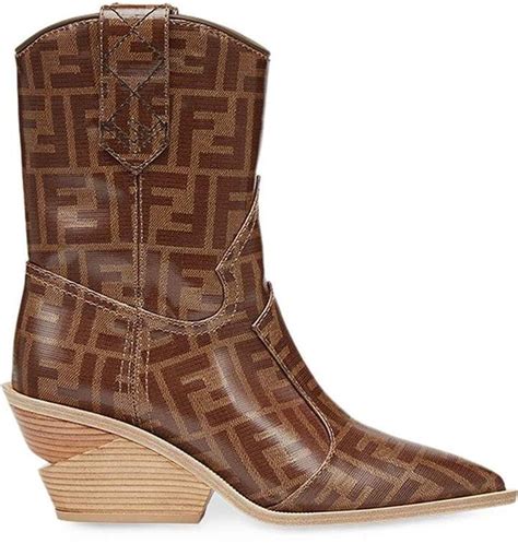 fendi pointed toe cowboy booties|Fendi ladies boots.